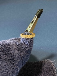 Textured Gold-Toned Electroplated Ring