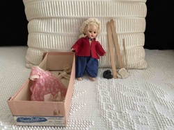 Vintage Vogue 'Ginny' Doll (1950) with Winter Accessories and Original Box