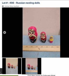 Russian Nesting Dolls (Matryoshka Dolls) - Set of Three