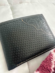 Tooled Leather Bi-Fold Wallet