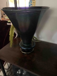 Iridescent Trumpet Vase