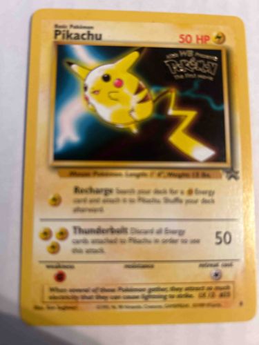 1999 Topps Pokemon The First Movie Pikachu Trading Card