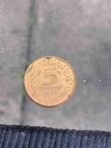 French 5 Centimes Coin, 1966