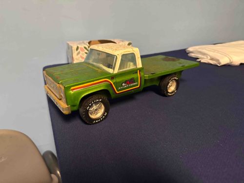 Vintage Nylint Ford Econoline Flatbed Farm Truck