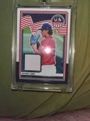 Tucker Long 'Stars & Stripes' Baseball Relic Card