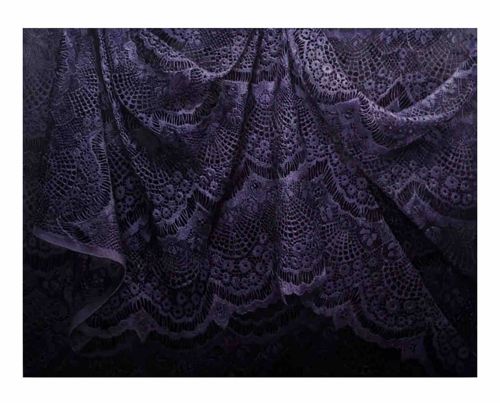 Leeah Joo Original Oil Painting, 'Purple Lace'