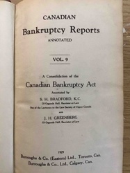 Canadian Bankruptcy Reports, Annotated, Vol. 9