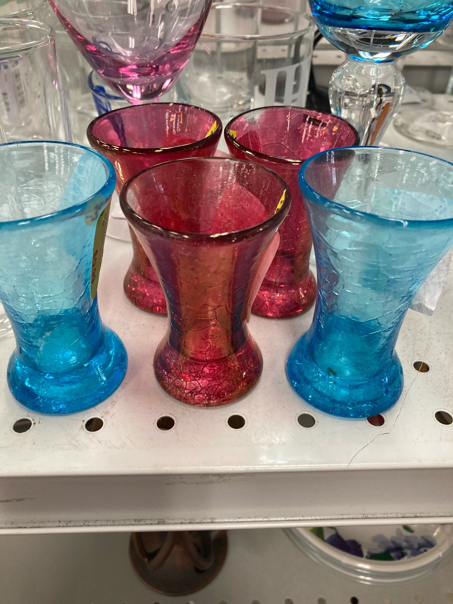 Submitted photo of Crackled Glass Vases and Tumblers