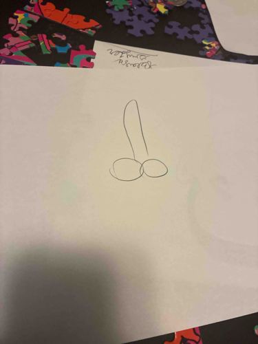 Simple Pen Drawing of a Phallus