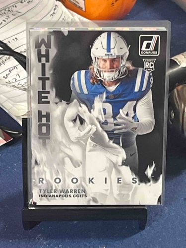 2024 Donruss Tyler Warren White Hot Rookies Football Card