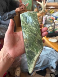Rough Green Serpentine or Jade Mineral Specimen