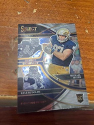 Select Draft Picks College & NFL Trading Card featuring Michael Mayer, Kyle Rudolph, and another player.