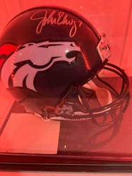 John Elway Autographed Denver Broncos NFL Helmet