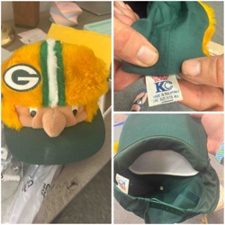 Green Bay Packers Novelty Fuzzy Face Hat