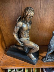 Kneeling Angelic Figure Sculpture