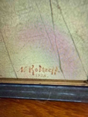 Signed Artwork by 'V. Robecq' dated 1928