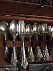 Wallace Ornate Silver Flatware Set