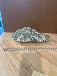 Mottled Green and White Rough Mineral Specimen