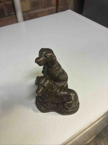 Bronze Figurine of Two Dogs
