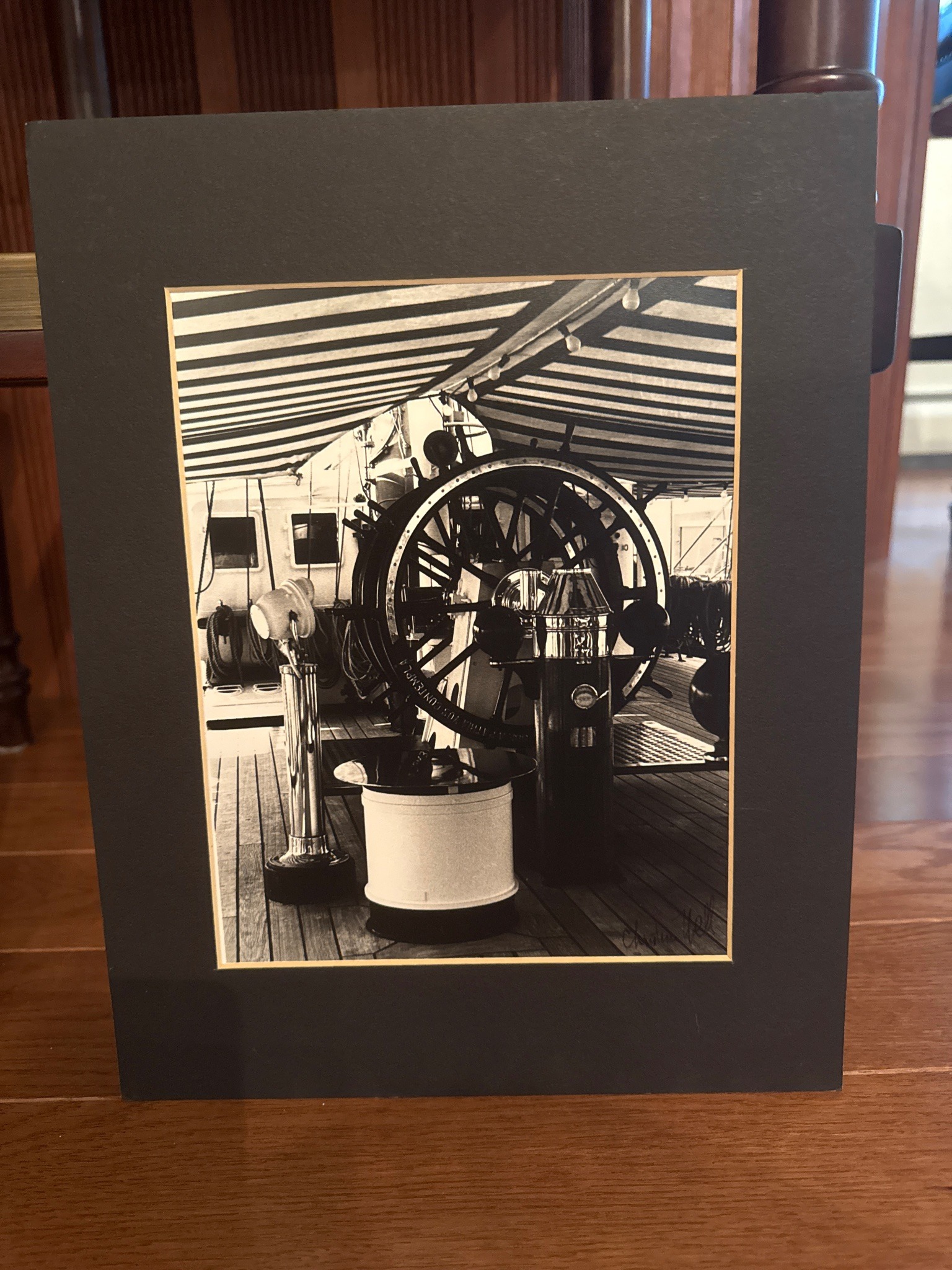 Submitted photo of Black-and-white photograph signed 'Christine Noel'