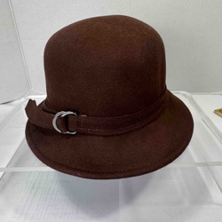Vintage Cloche Wool Hat