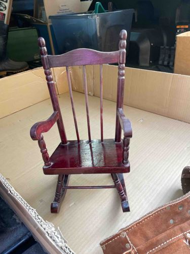 Miniature Wooden Rocking Chair