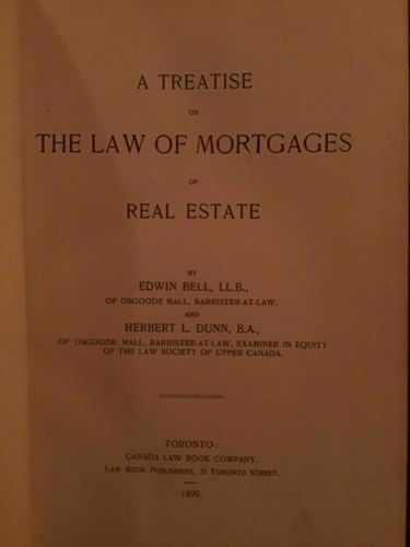 A Treatise on The Law of Mortgages of Real Estate (1890)