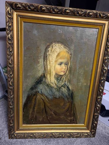 Portrait of a Young Girl in Yellow Hood