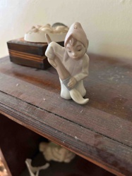 Porcelain Gnome or Elf Figurine with Broom