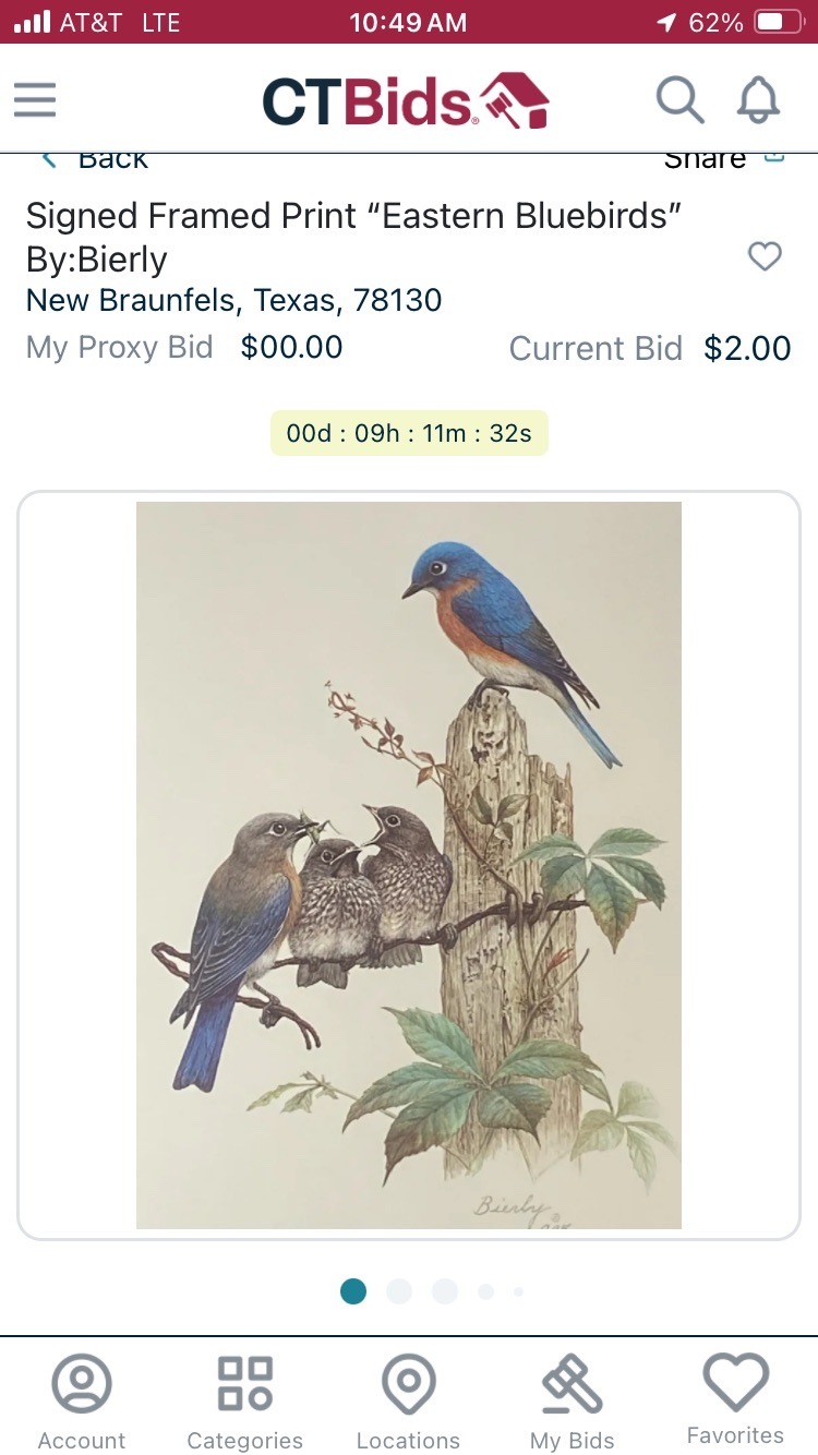 Submitted photo of Framed print signed 'Bierly'