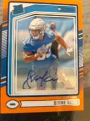 Sione Vaki Autographed Donruss Rated Rookie Football Card