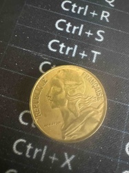 French Republic Coin with Marianne Effigy (Obverse)