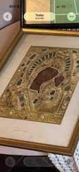 Framed Russian or Orthodox Icon with Oklad
