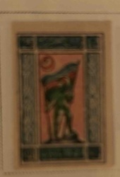 Illustrated Miniature 'Soldier with Flag'
