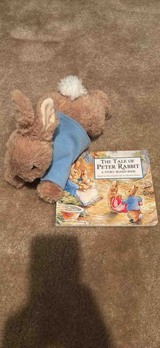 Gund Peter Rabbit Plush and The Tale of Peter Rabbit Board Book Set