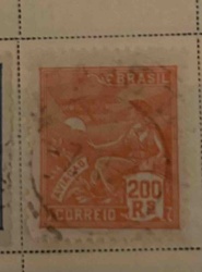 Brazil 200 Reis Aviação Airmail Stamp