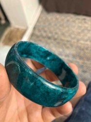 Green Bangle Bracelet