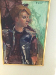 Portrait of a Woman, oil painting by D. Kale