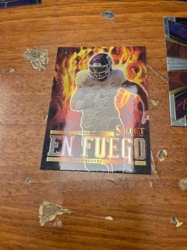 2022 Panini Select Rookie Dievon Achane "En Fuego" Football Trading Card