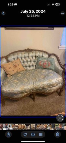 Victorian Rococo Revival Settee