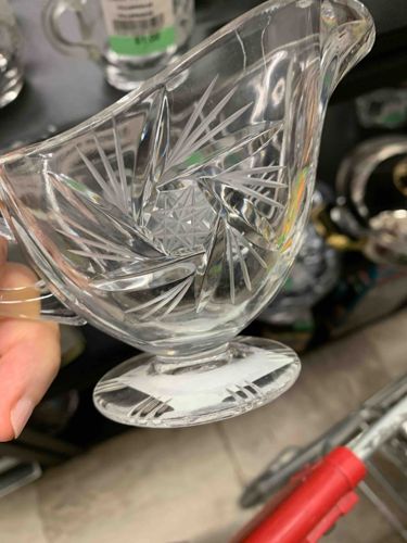 Cut Glass Creamer / Small Pitcher