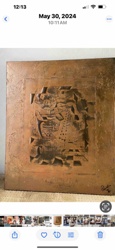 Abstract Cubist Style Relief Wall Art