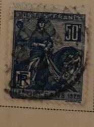 France 1929 Joan of Arc 50c Stamp