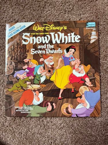 Walt Disney's Story and Songs from Snow White and the Seven Dwarfs Read-Along Book and Record