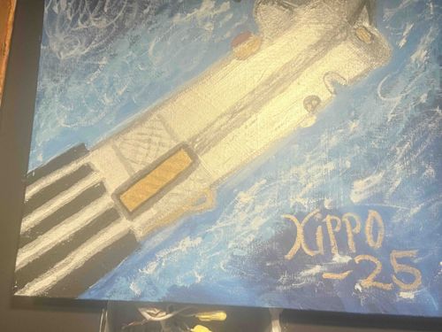 Anakin Skywalker's Lightsaber Hilt Painting by Xippo