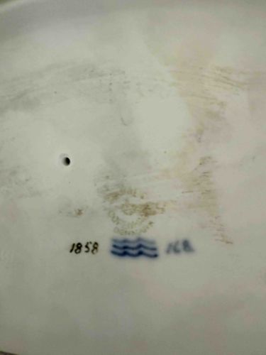 Royal Copenhagen Porcelain Marking with Production Date '1858'