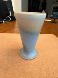 Stoneware Gradient Glaze Footed Vase