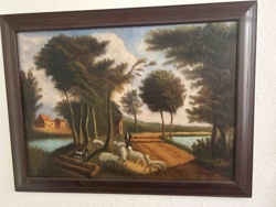 Pastoral Landscape with Shepherd and Sheep