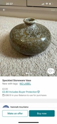 Speckled Stoneware Vase