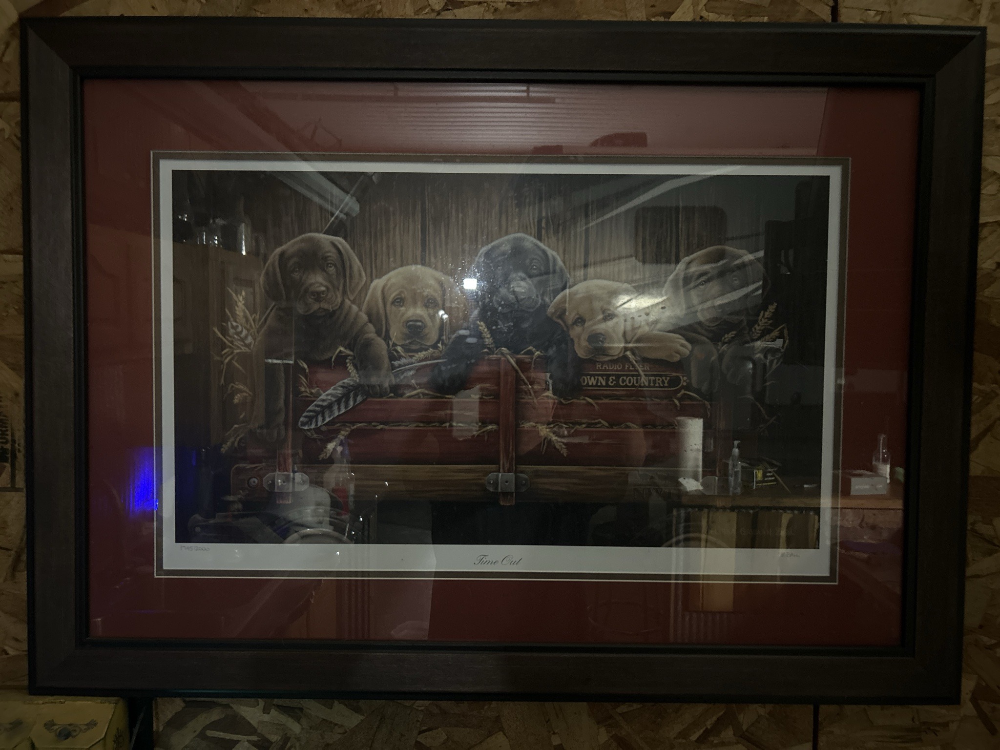 Submitted photo of Framed print titled 'Time Out', attributed to Jim Killen (not authenticated)
